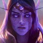 Blizzard zwalnia mistrza gier WoW za faworyzowanie swoich przyjaciół, a społeczność reaguje. A screencap of the World of Warcraft: Midnight Gamescom 2025 Opening Night Live cinematic trailer. A dark-haired elf looks toward the viewer, her face covered in a violet hue.